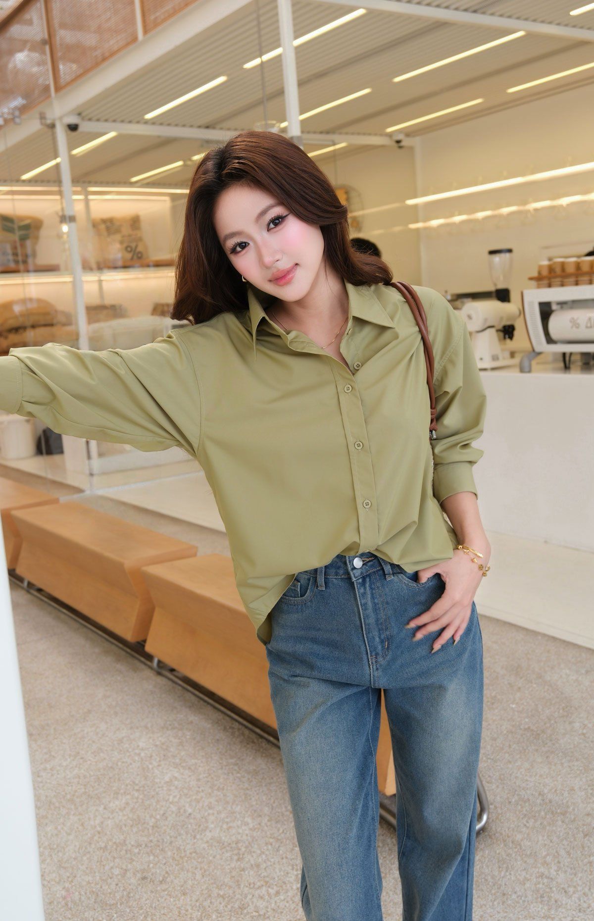 Áo Sơ Mi Trơn Oversize FAS291