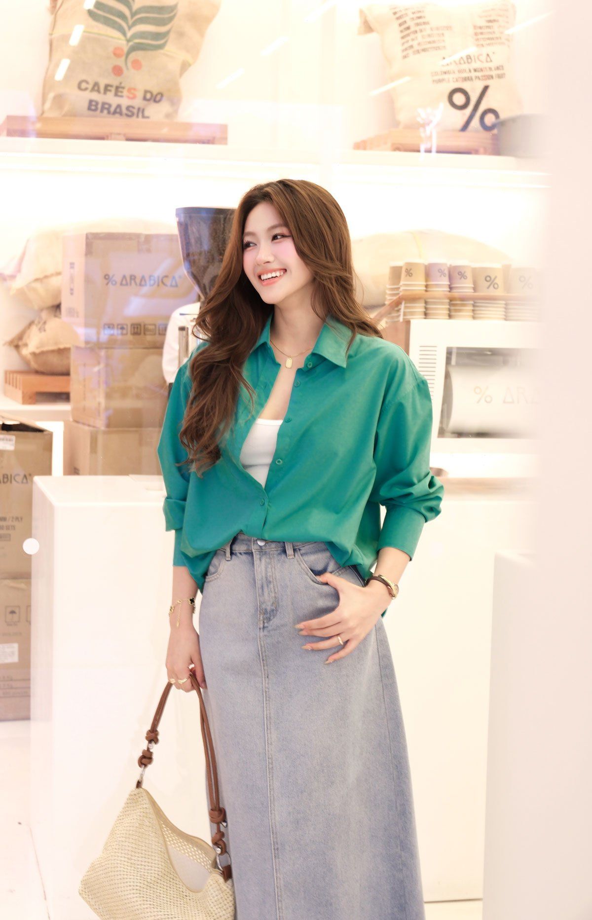 Áo Sơ Mi Trơn Oversize FAS291