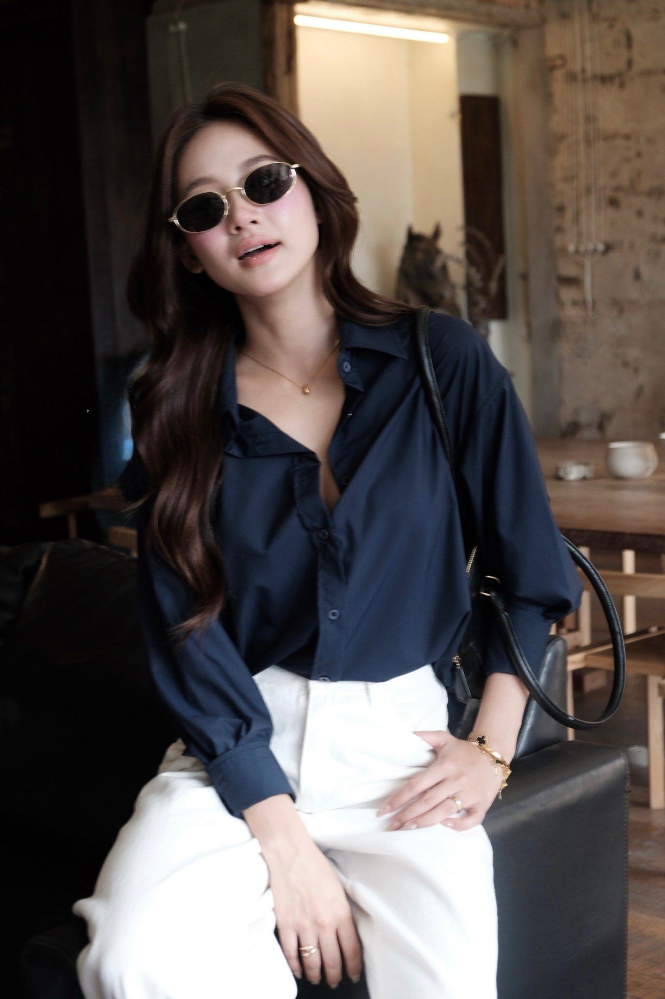 Áo Sơ Mi Trơn Oversize FAS291
