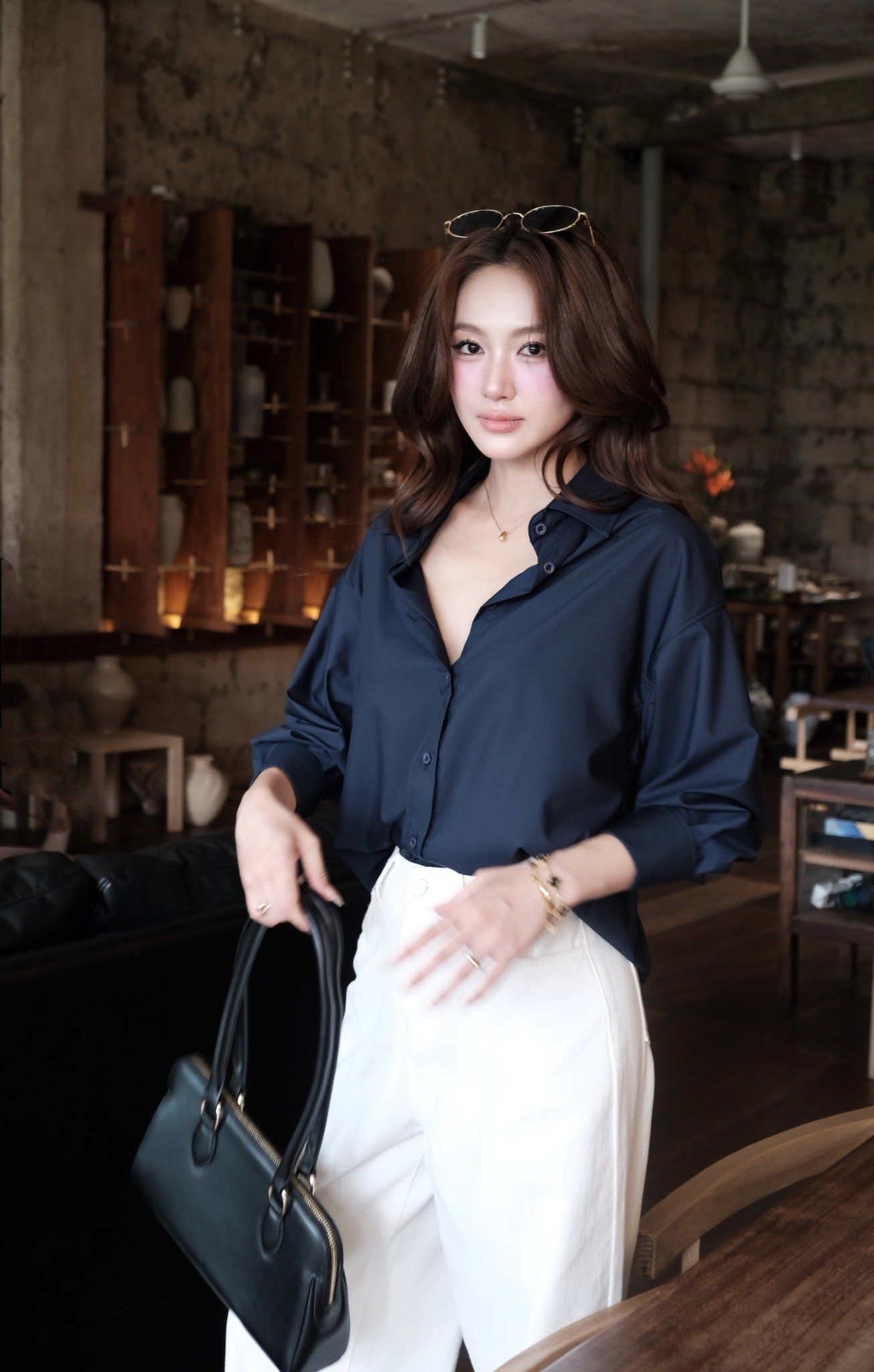 Áo Sơ Mi Trơn Oversize FAS291