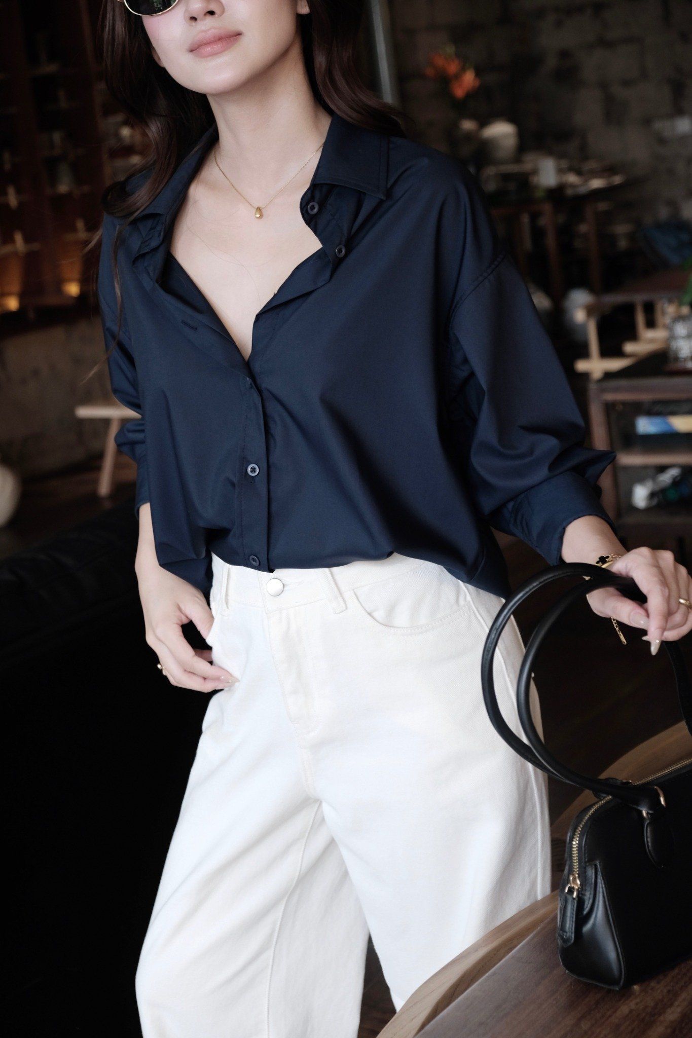 Áo Sơ Mi Trơn Oversize FAS291