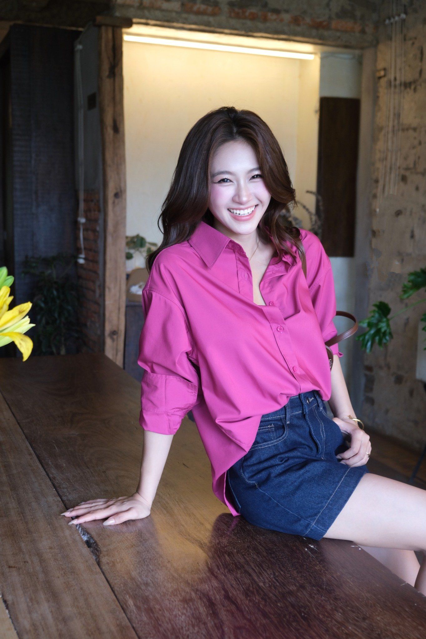 Áo Sơ Mi Trơn Oversize FAS291