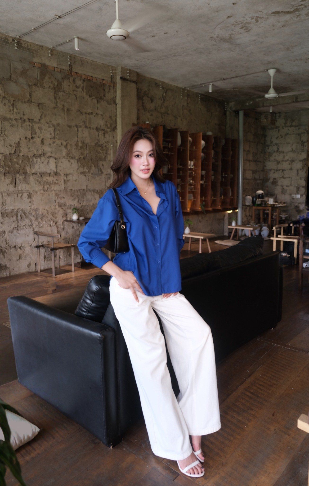 Áo Sơ Mi Trơn Oversize FAS291