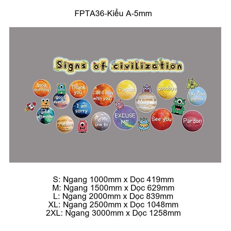 Tranh Fomex EPeBen dán tường nổi 3d Hành Tinh trang trí Phòng cho bé, Phòng Học, Mẫu giáo