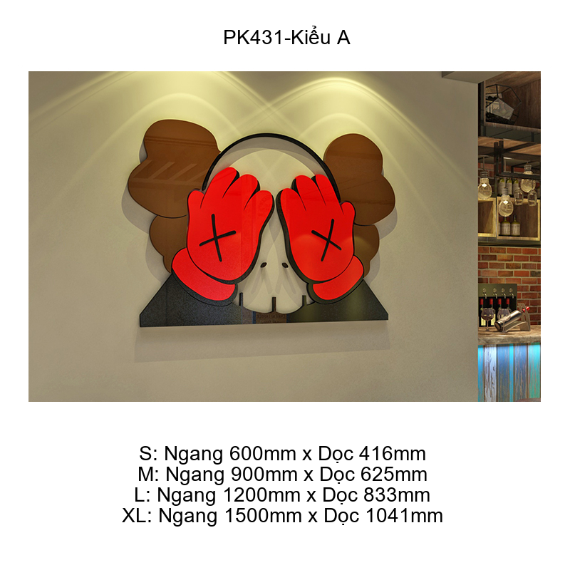 Tranh Mica EPeBen dán tường nổi 3d KWAS trang trí Phòng Khách,Phòng Ngủ,Cửa Hàng