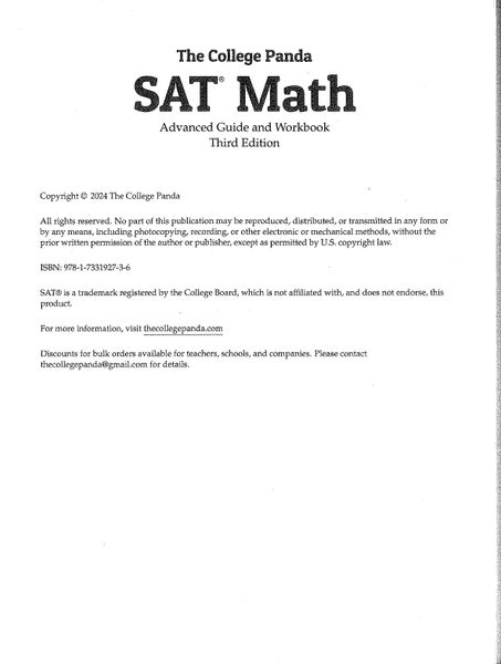 Digital SAT Math Panda – E-books Max30