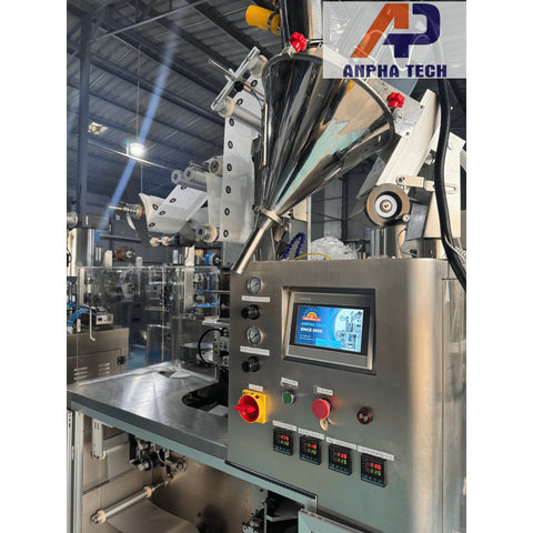 Máy đóng gói cà phê túi nhúng, caffe phin túi giấy tự động Anpha Tech ISO 9001:2015 Made In Vietnam
