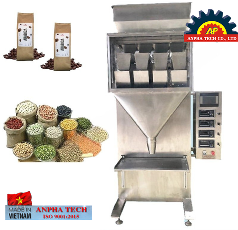 Máy cân bán tự động 4 đầu cân Anpha Tech ISO 9001:2015 Made In Vietnam