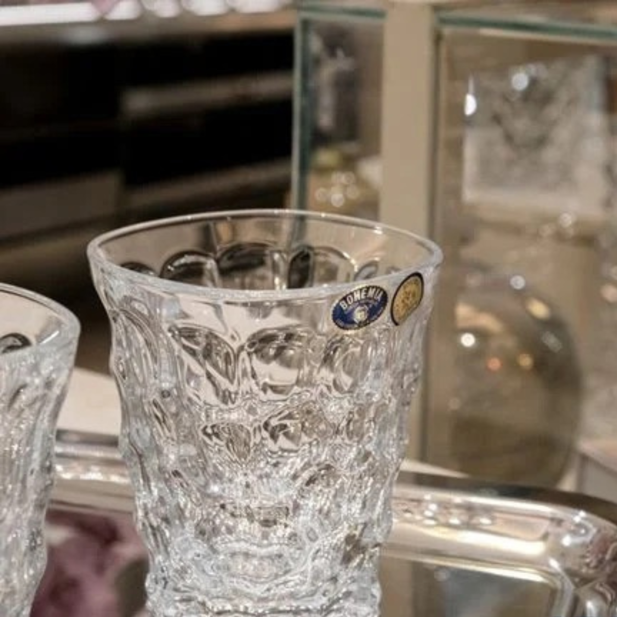Bộ bình rượu Marble Crystal Bohemia