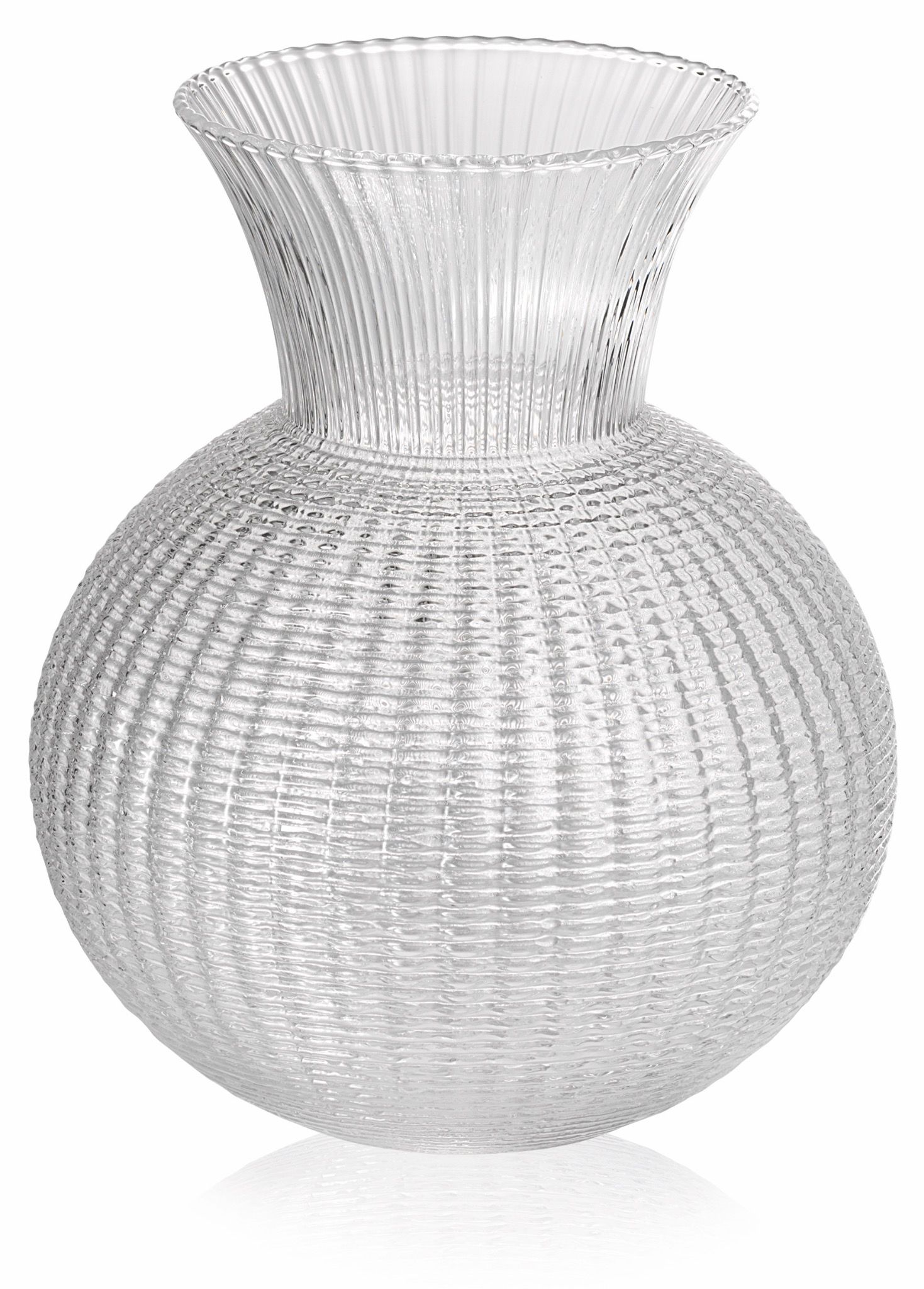 Lọ hoa Ophelia trắng 25cm