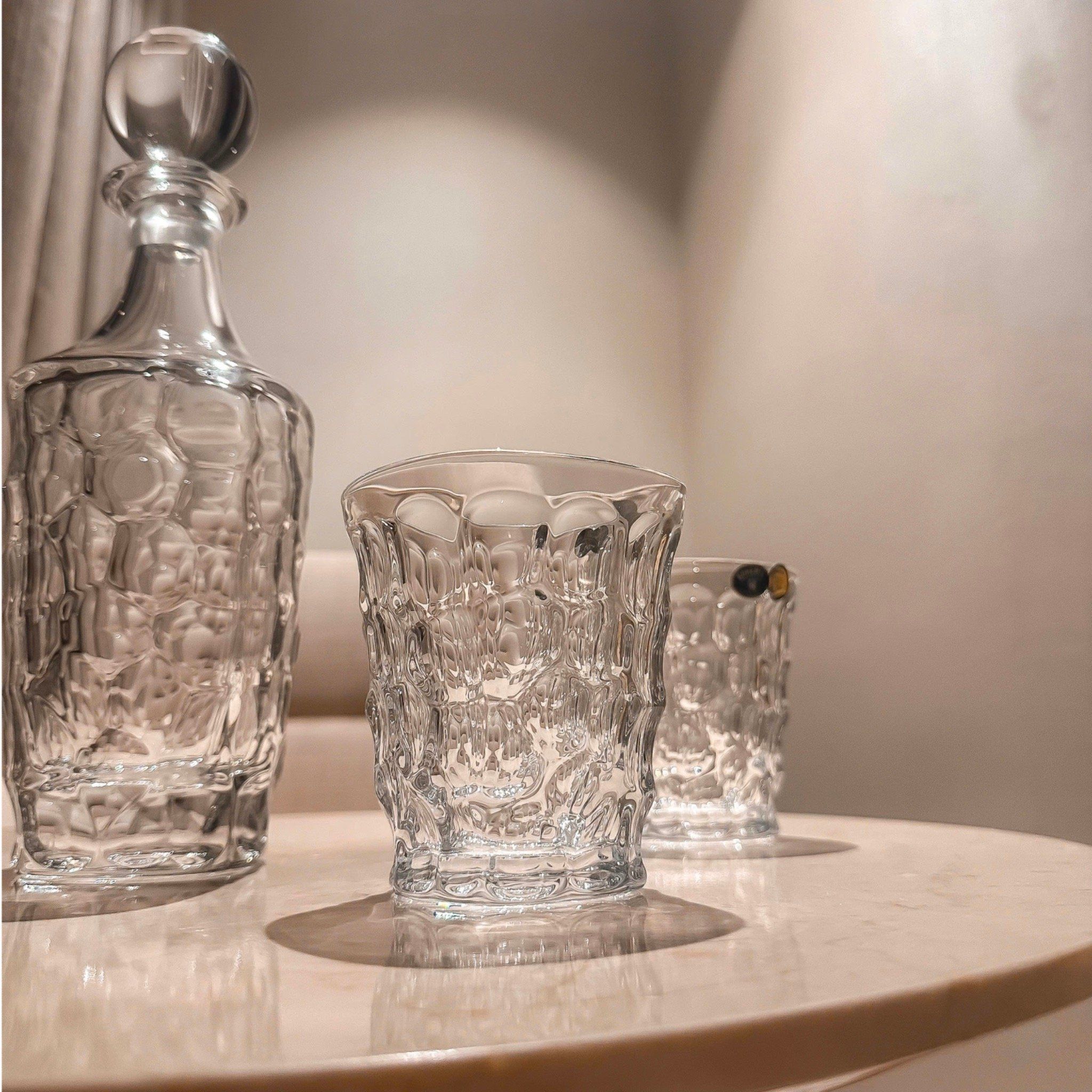 Bộ bình rượu Marble Crystal Bohemia