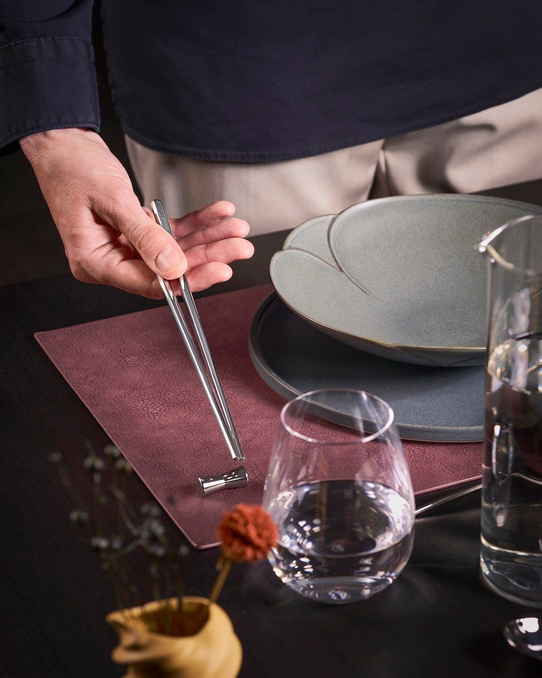 Set 6 đôi đũa kèm dụng cụ gác Sambonet