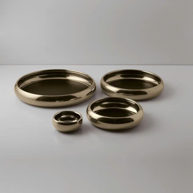 Bát Sphera Mirror PVD Champagne 6cm Sambonet