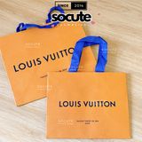 Túi Giấy Louis Vuitton Vàng - Size Trung 22x18x11.5cm