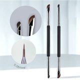 Cọ Mắt Đa Năng Hai Đầu Siêu Mềm Mịn Lông Thú (Kẻ Eyeliner, Nhấn Bọng Mắt & Tán Chi Tiết)