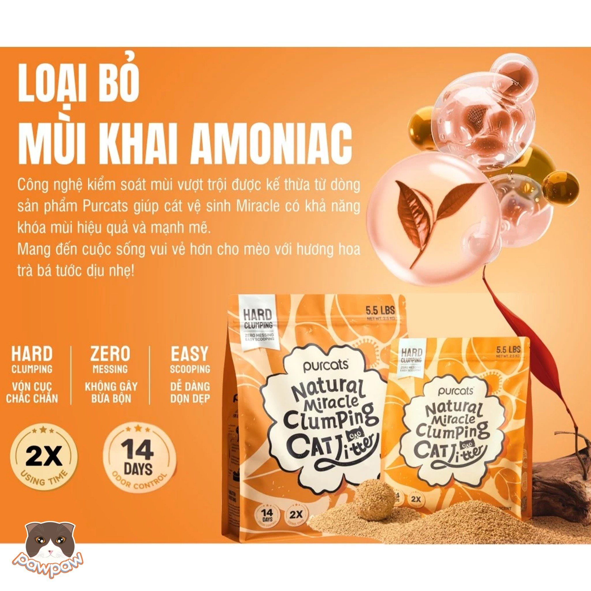 Cát sắn Cature Cassava 2.5kg cho mèo