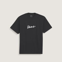 Áo Vans Classic Script Ss Black-White