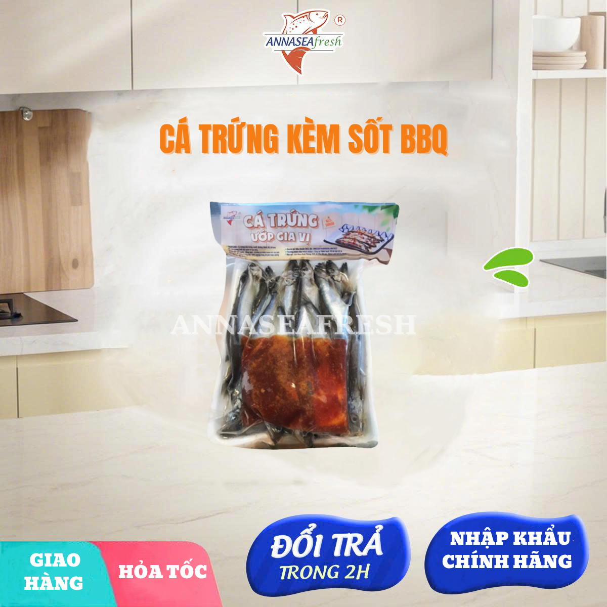 Cá trứng kèm xốt bbq (500gr)