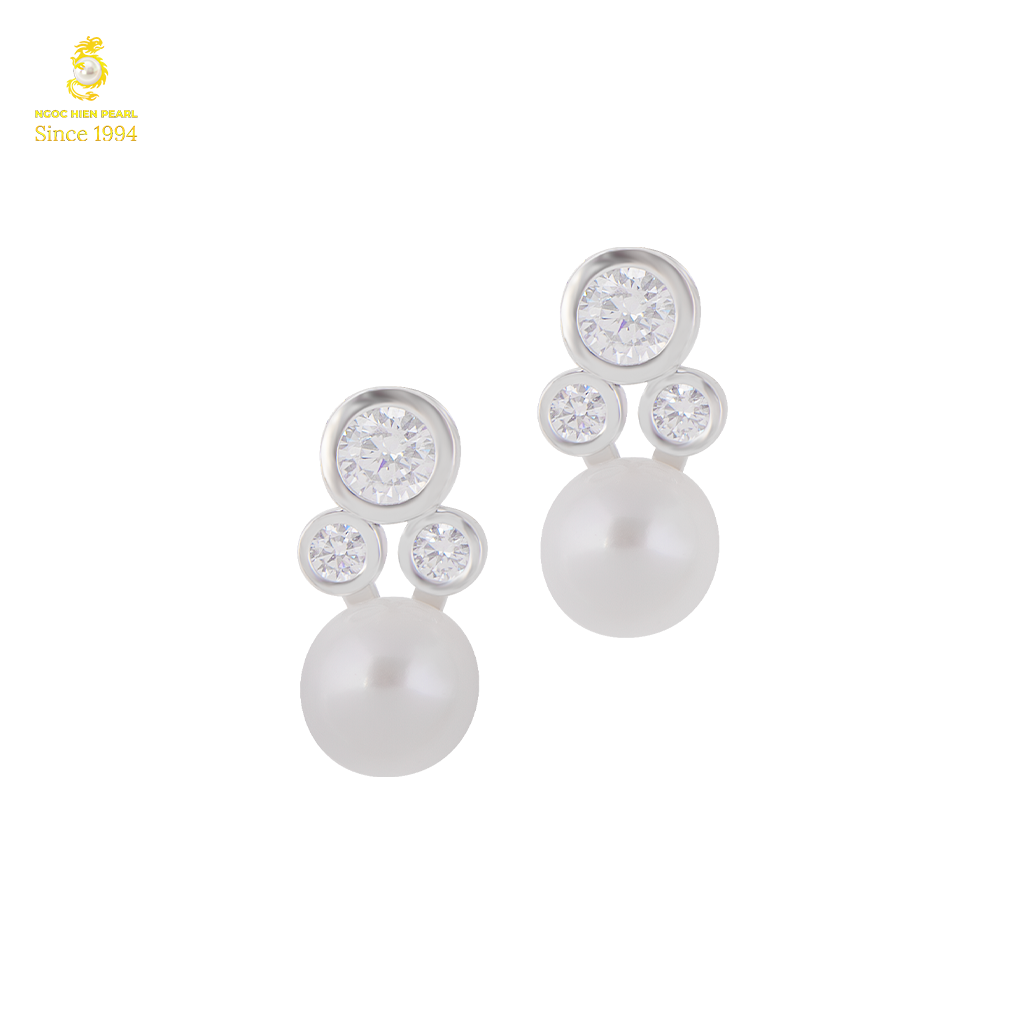 Bông tai ngọc trai Freshwater SCE010