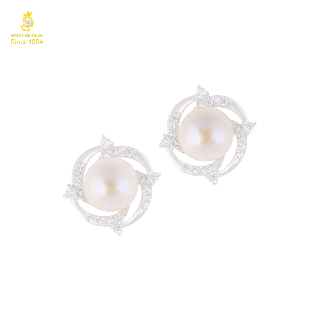 Bông tai ngọc trai Freshwater SCE009