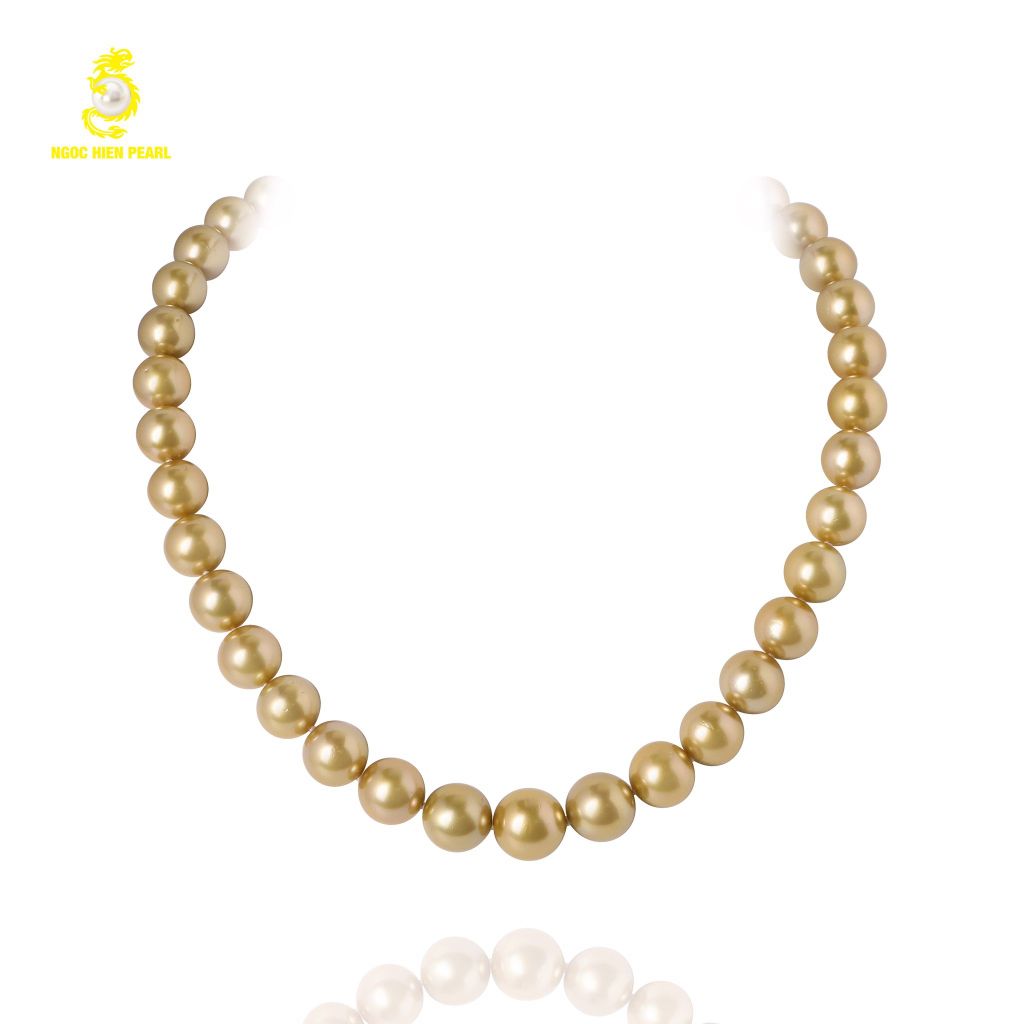 Chuỗi cổ ngọc trai Southsea 4A NSSP02, 37 viên size 10 - 15mm