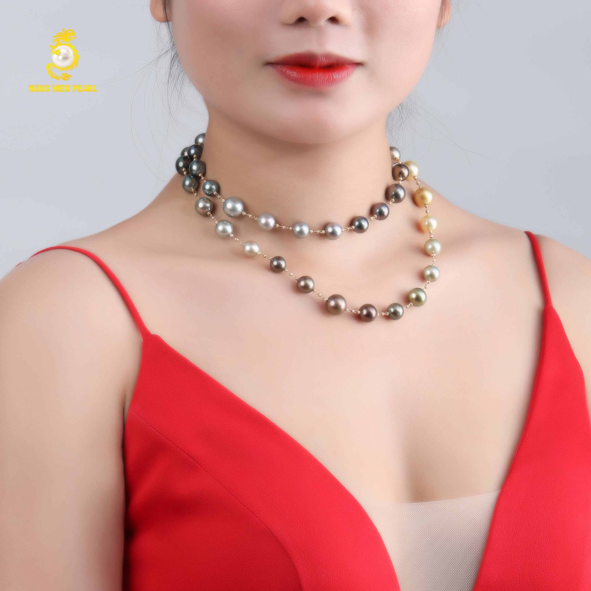 Chuỗi cổ thiết kế ngọc trai Tahiti 4A, Southsea 4A GDC004