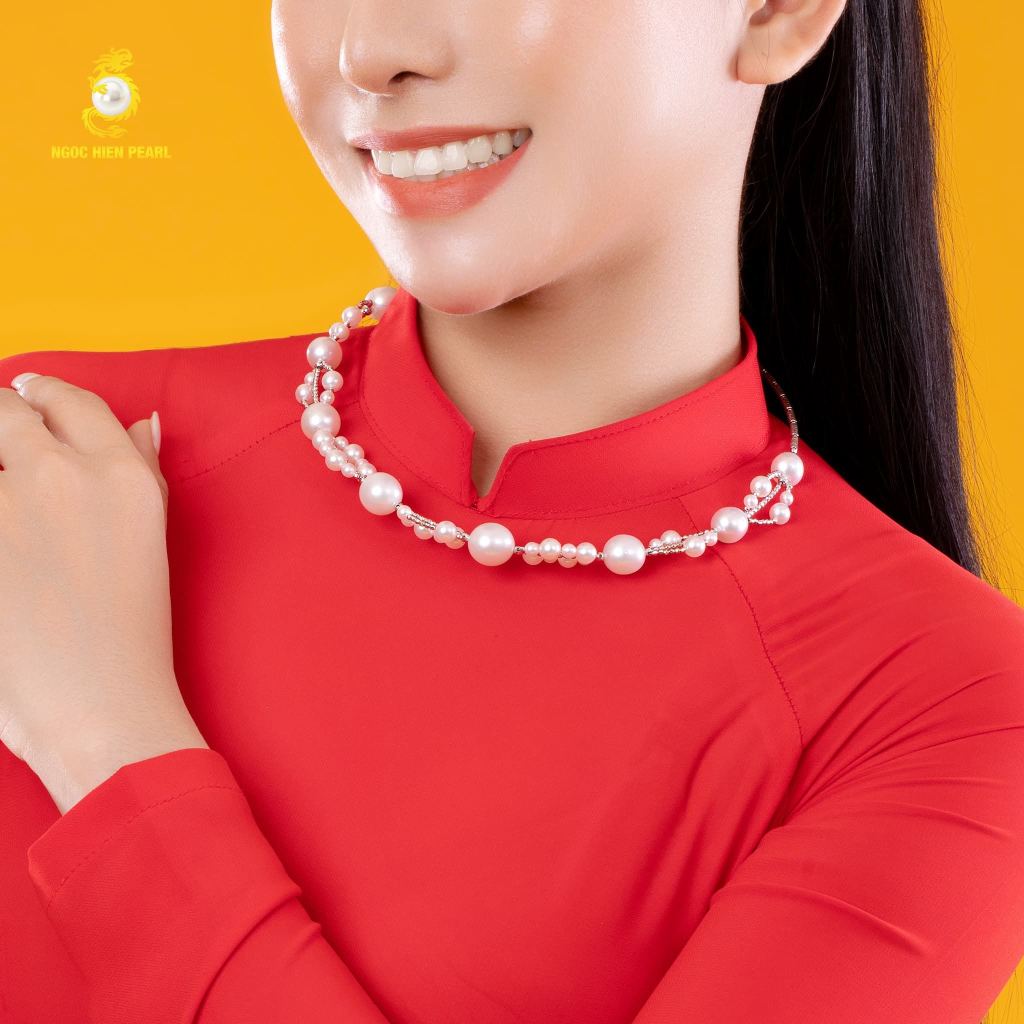 Kiềng ngọc trai thiết kế GDC127