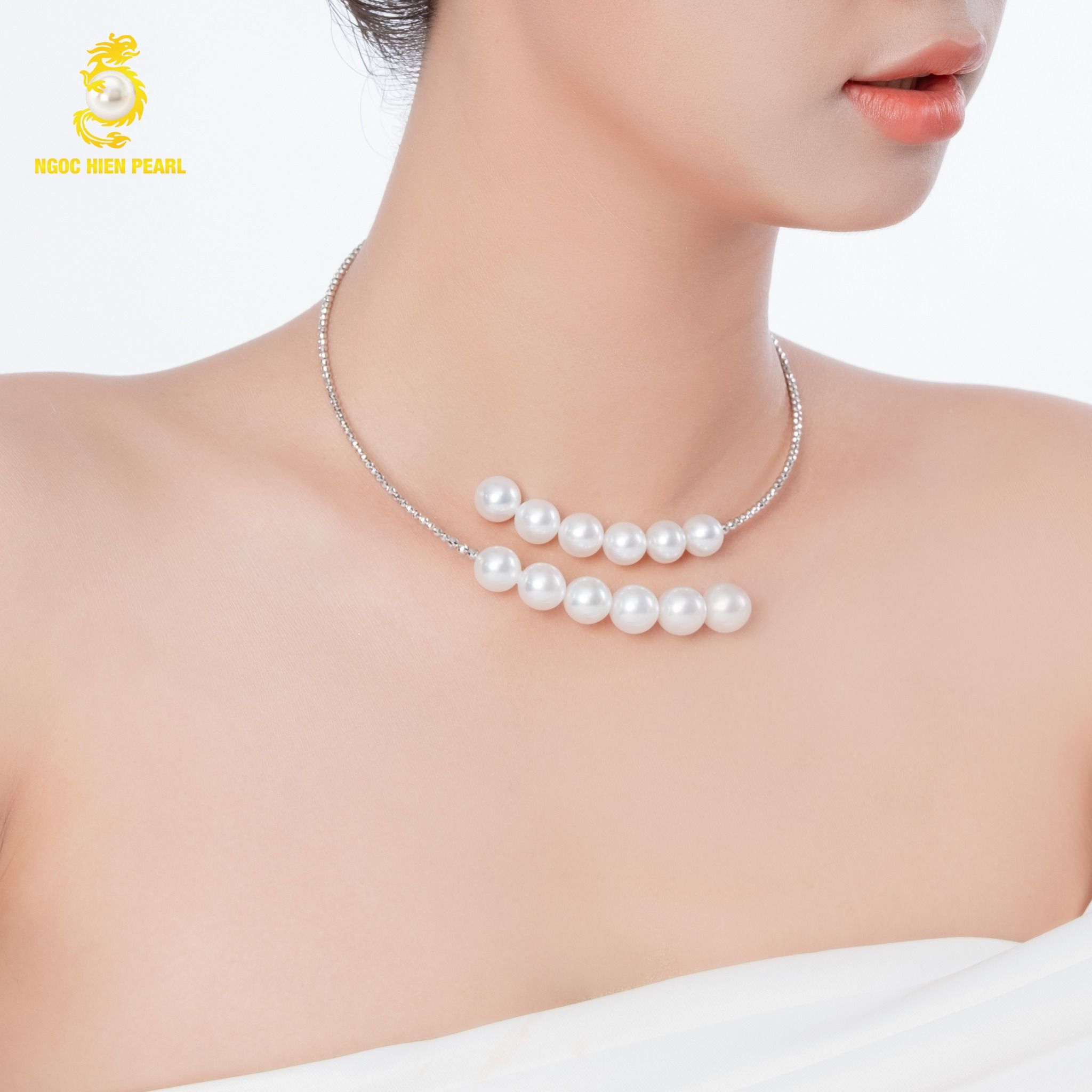 Kiềng ngọc trai thiết kế GDC147