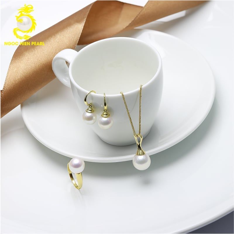 Bộ trang sức ngọc trai Freshwater kết hợp vàng18K GS0SL0