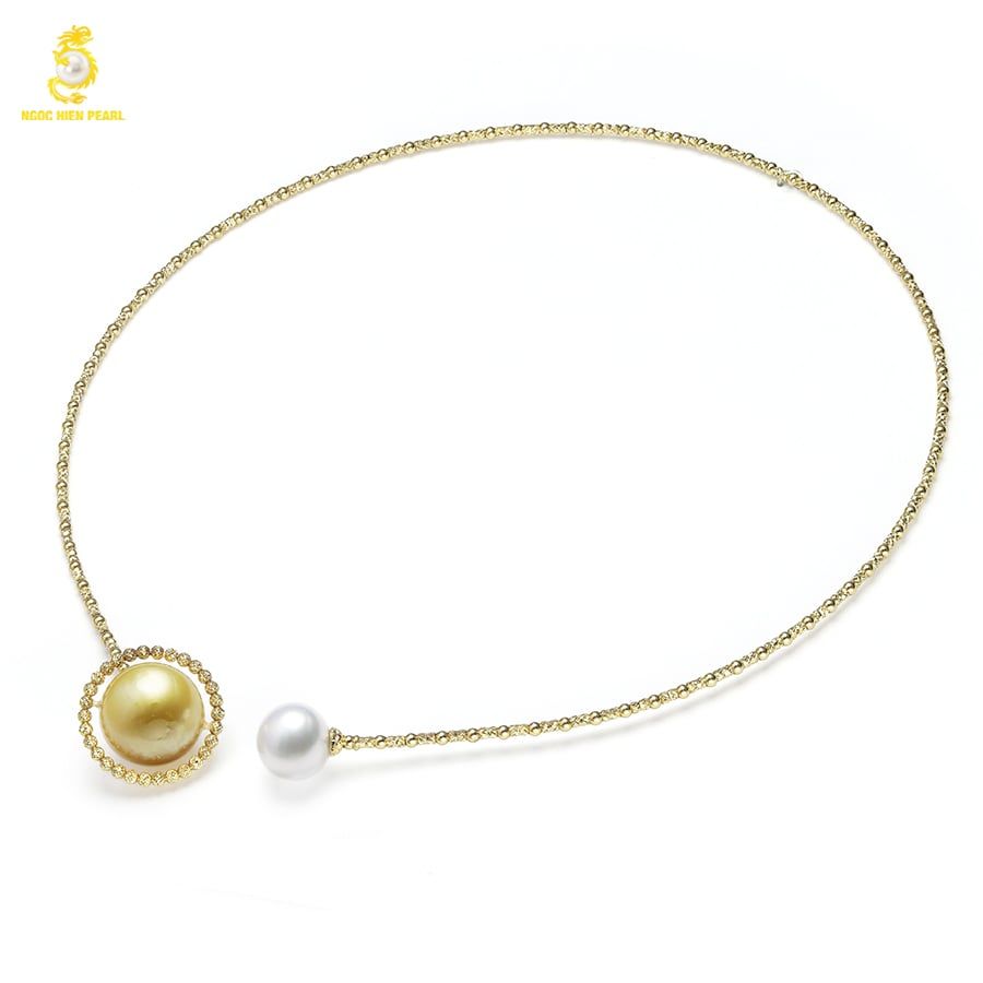 Kiềng ngọc trai thiết kế GDC318