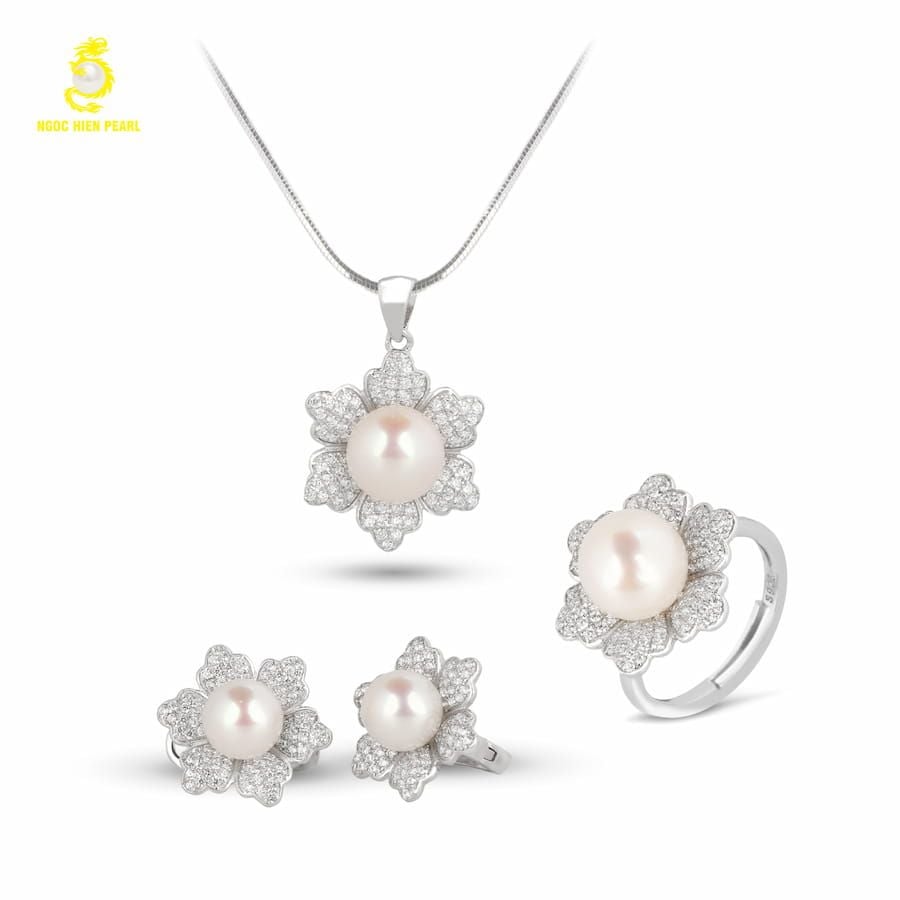 Bộ trang sức ngọc trai Freshwater SS0901