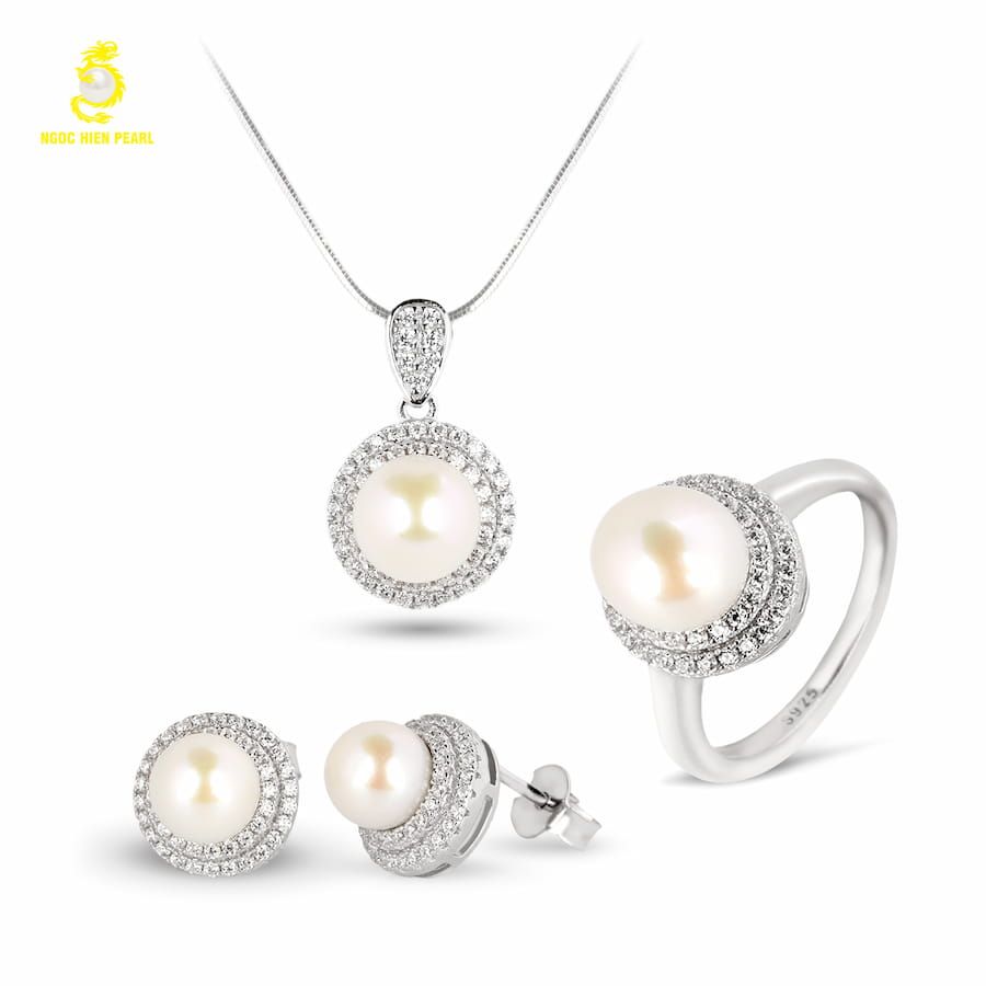 Bộ trang sức ngọc trai Freshwater SS0909
