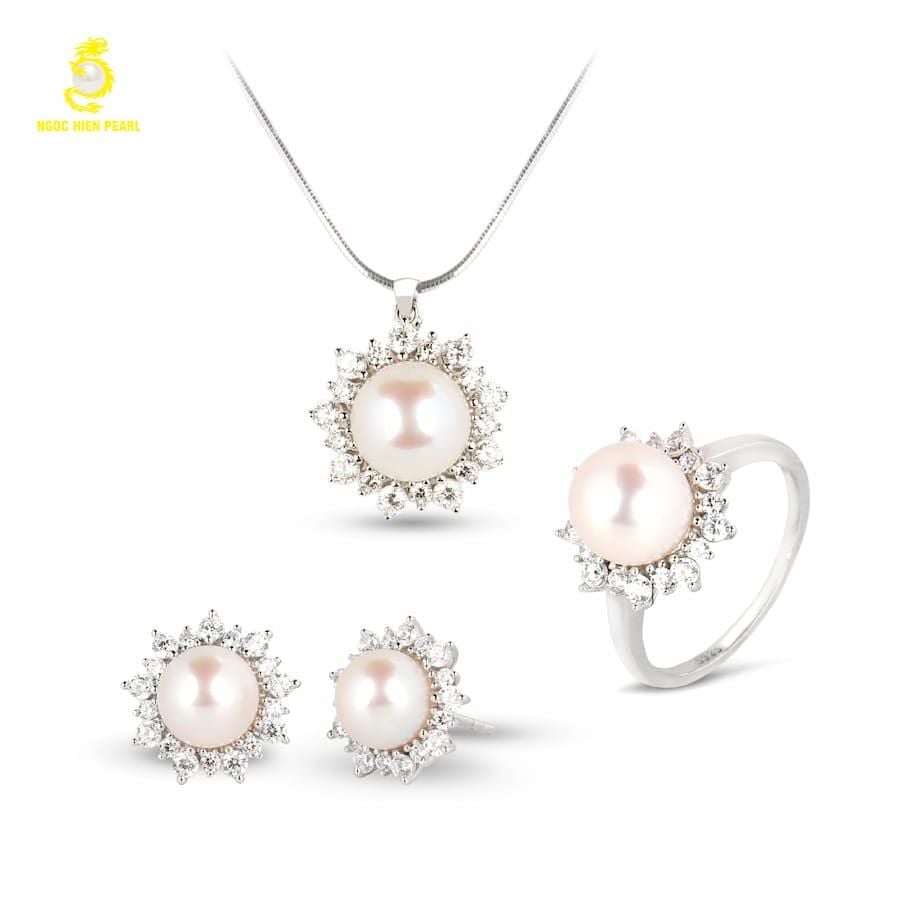 Bộ trang sức ngọc trai Freshwater SS0924