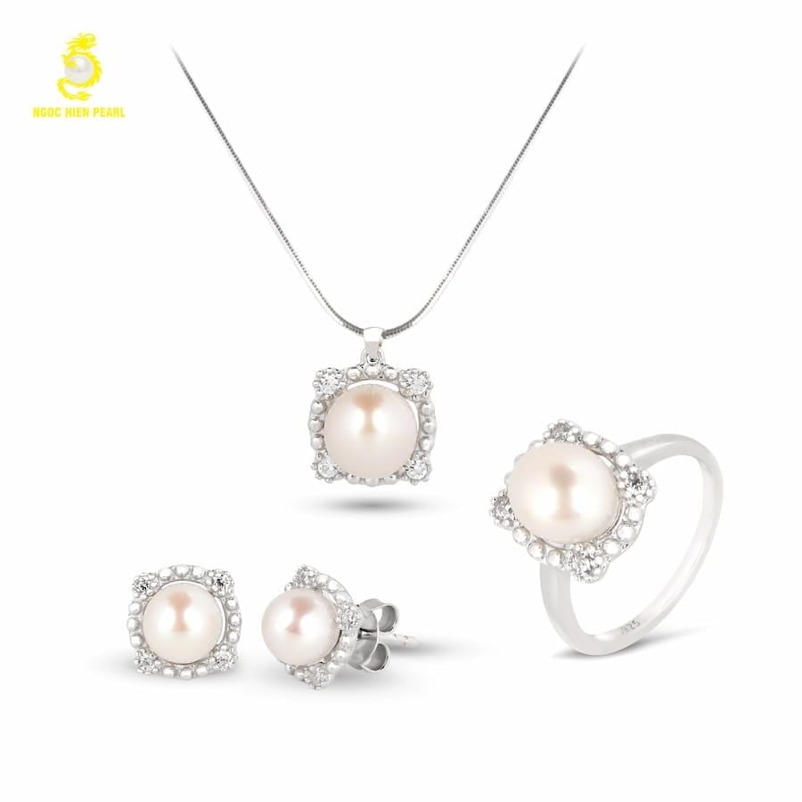 Bộ trang sức ngọc trai Freshwater SS0925