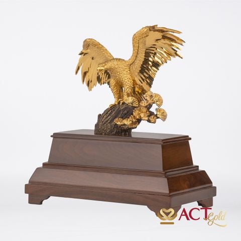 Quà tặng Đại Bàng dát vàng 24k ACT GOLD ISO 9001:2015 (Mẫu 5)