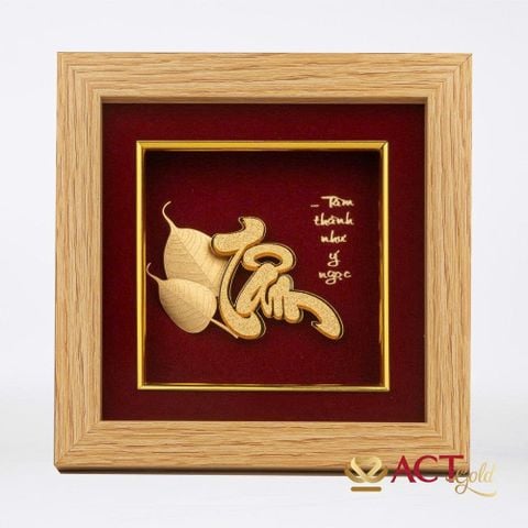 Tranh Bồ Đề Tâm Dát Vàng 24K ACT GOLD ISO 9001:2015