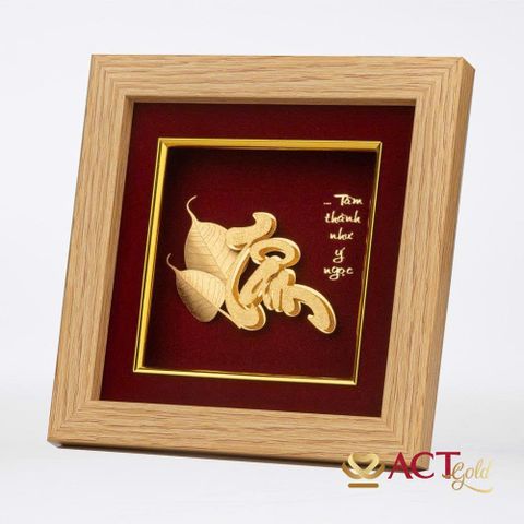 Tranh Bồ Đề Tâm Dát Vàng 24K ACT GOLD ISO 9001:2015