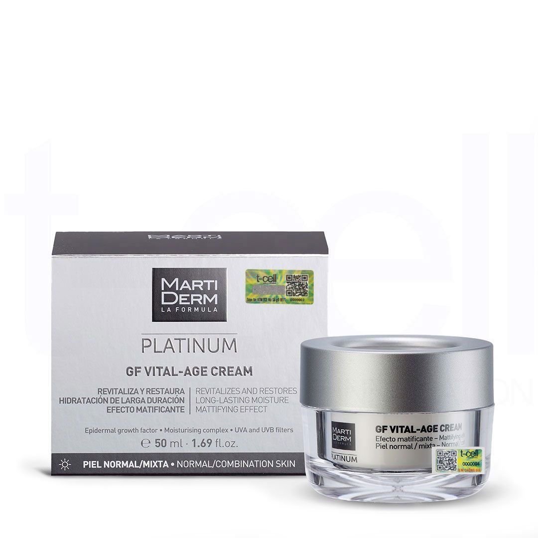 Kem Dưỡng Phục Hồi Chống Lão Hóa Toàn Diện - MartiDerm Platinum GF Vital Age Cream (50ml)
