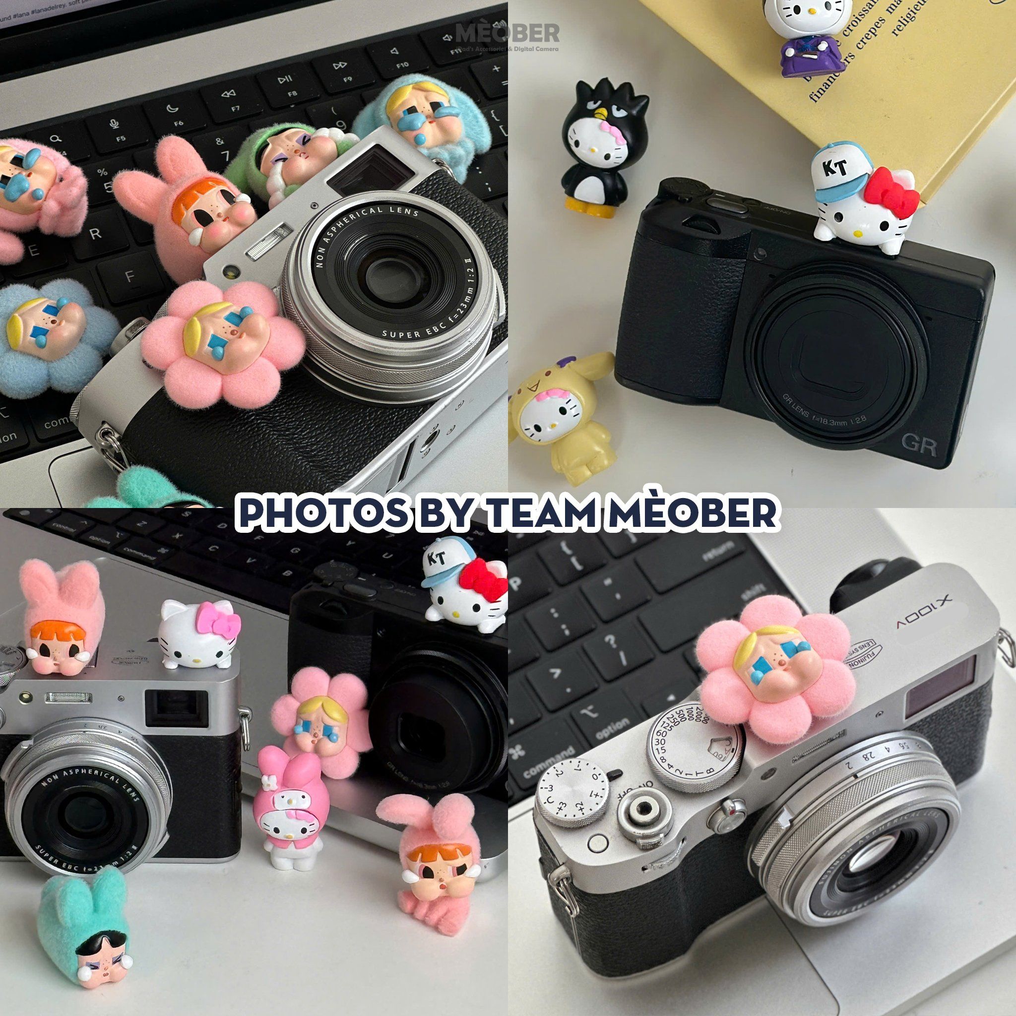 Hotshoe gắn chân flash máy ảnh trang trí, chống bụi thiết kế cute dễ thương kiểu dáng cry baby, hello kitty by MèoBer