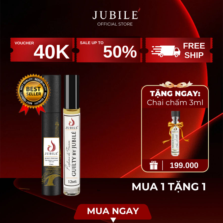 Letea Jubilé - Tinh Dầu Nước Hoa Pháp Cao Cấp 12ml Lăn