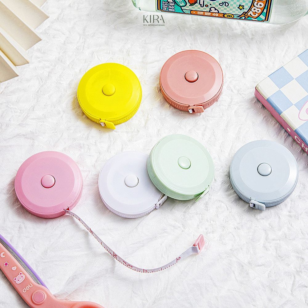 Thước dây mini cuộn tròn 1.5m – Thiết kế xinh xắn, tự động rút gọn, đo quần áo, cơ thể, đồ vật cực tiện