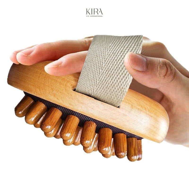 Bàn chải massage gỗ tự nhiên – Chải khô toàn thân, định hình cơ thể, giảm mỏi vai gáy, thư giãn mỗi ngày