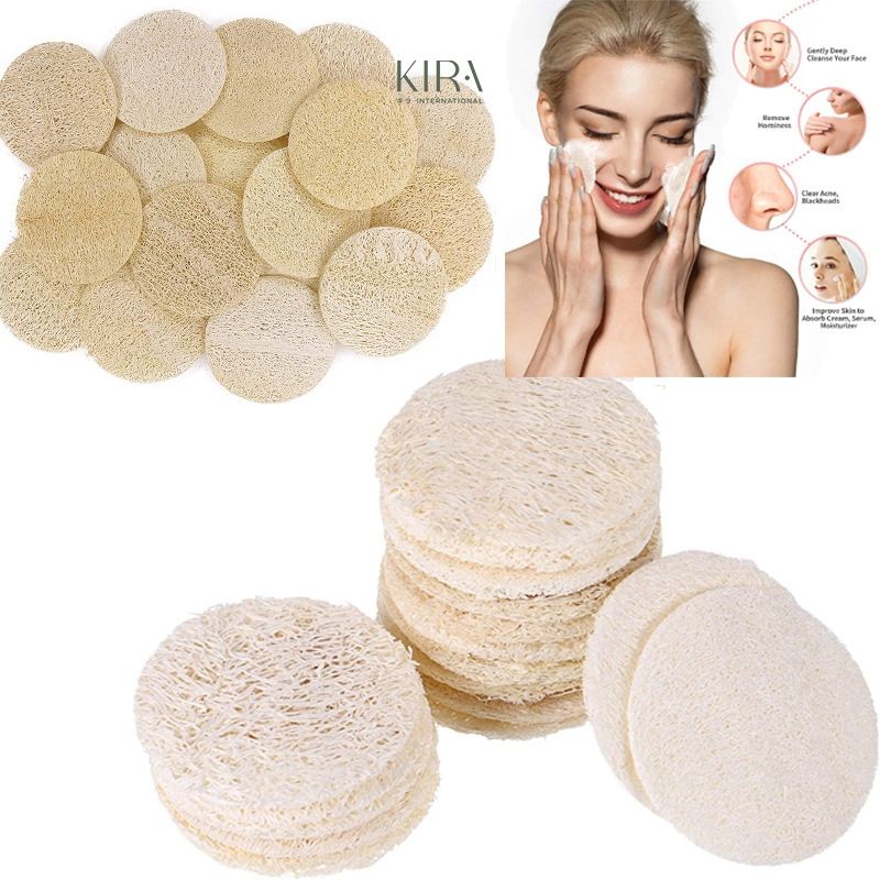Miếng rửa mặt từ xơ mướp thiên nhiên | Tẩy tế bào chết dịu nhẹ – Làm sạch sâu – Dùng cho mọi loại da