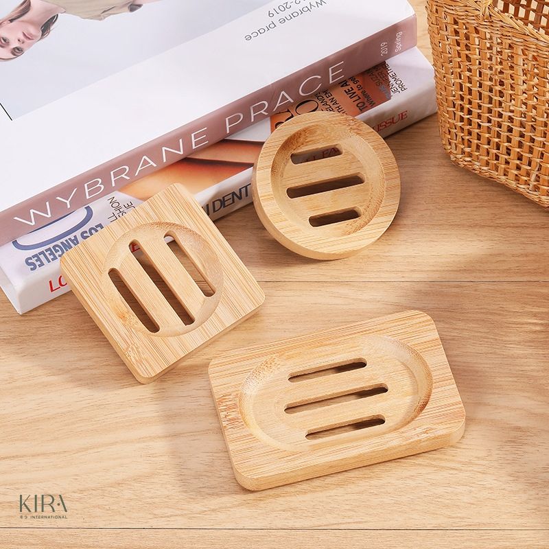 Kệ để xà phòng gỗ tre thiết kế thoát nước – Kệ xà phòng cổ điển giúp khô ráo, sạch sẽ, sang trọng cho nhà tắm
