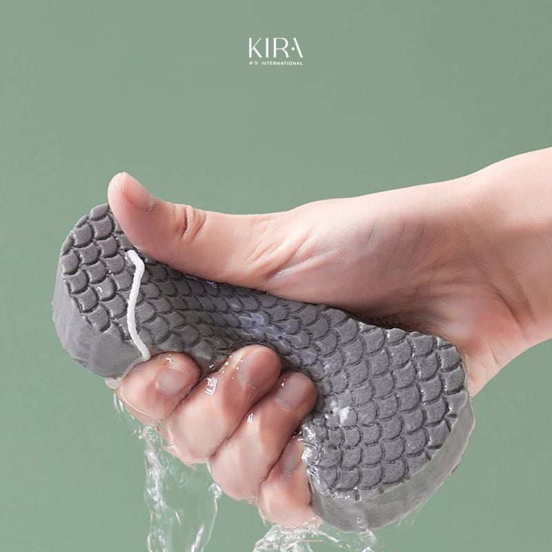 Bông tắm 3D siêu mềm mịn – Làm sạch nhẹ nhàng, không gây rát, phù hợp cho cả trẻ nhỏ & mẹ bầu