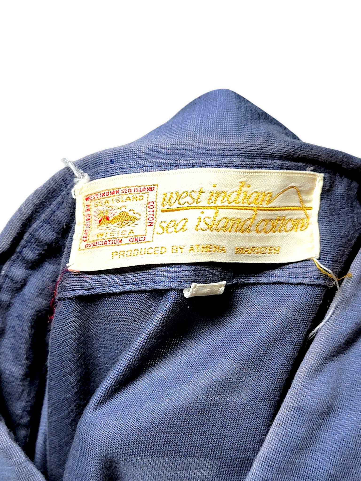|SIZE S| ATHENA MARUZEN ATHENA MARUZEN WEST INDIAN SEA ISLAND COTTON BUTTON UP SHORT SLEEVE SHIRT AOS-7023