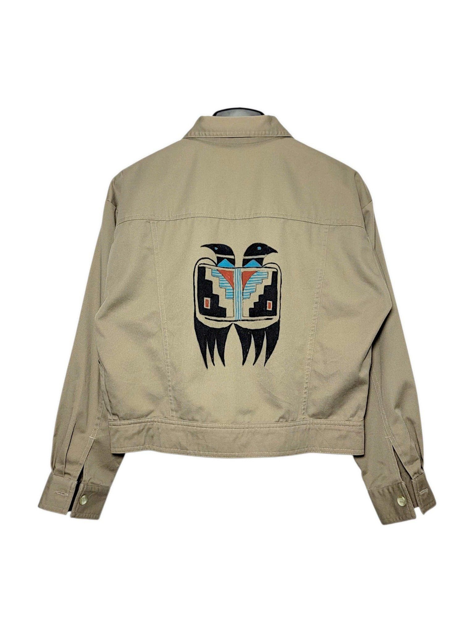|SIZE L| HAMILTON CROPPED DOUBLE POCKET BUTTON UP JACKET AOL-173