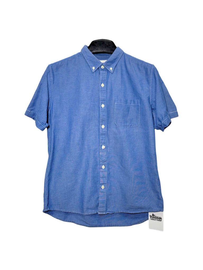 |SIZE M| GU BUTTON DOWN SHORT SLEEVE SHIRT AOM-7013