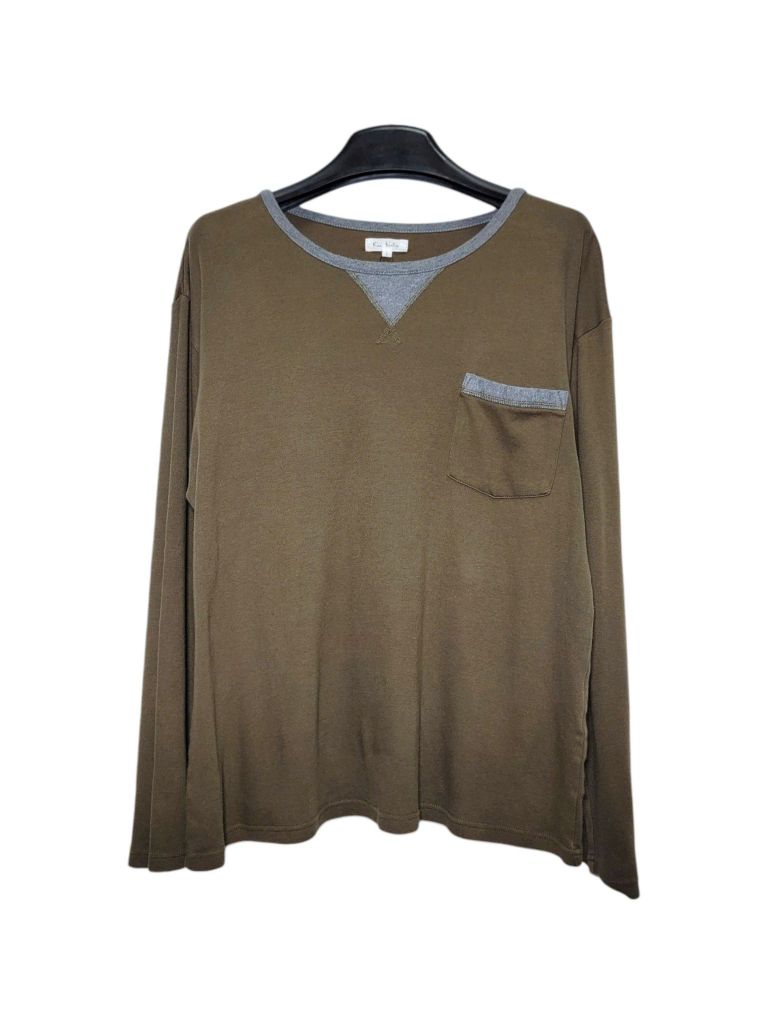 |SIZE XL| KÁI BÉSTAP POCKET LONG SLEEVE T-SHIRT AOXL-7091