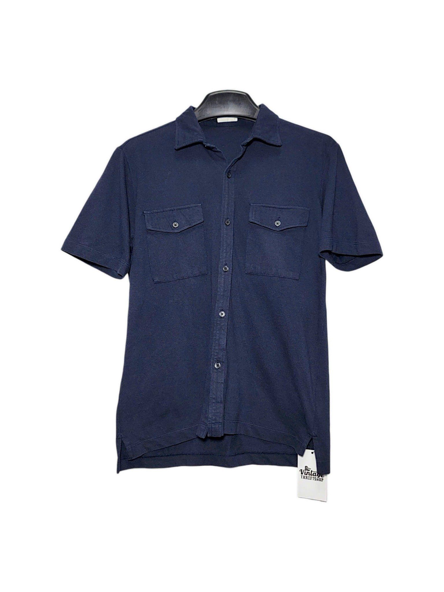 |SIZE M| GU DOUBLE POCKET BUTTON UP SHORT SLEEVE SHIRT AOM-7025